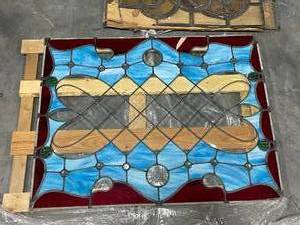 lot 97 image: Stained Leaded Glass