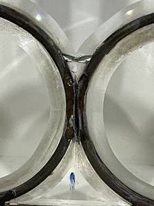 lot 99 image: Leaded Beveled Glass