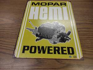 lot 59 image: Mopar Tin Sign, 12.5x16...