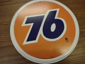 lot 77 image: 76 Tin Sign, 12...