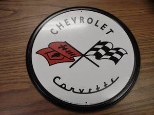 lot 85 image: Chevrolet Corvette Tin Sign, 12...