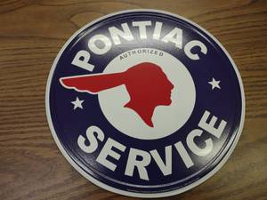 lot 86 image: Pontiac Tin Sign, 12...