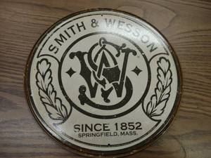 lot 90 image: Smith & Wesson Tin Sign, 12...
