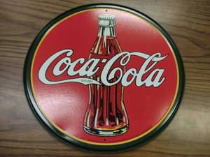 lot 92 image: Coca-Cola Tin Sign, 12...