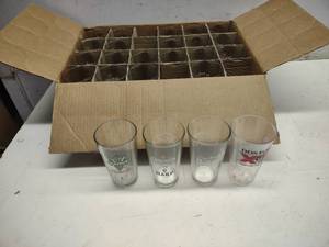 lot 17 image: (24) Assorted Beer Glasses, (22) ar...