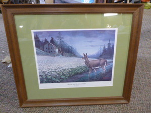 The Old Mill Buckwheat Field Frame Print by Les C. Kouba