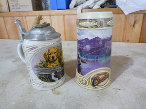 2 Collectible Beer Steins