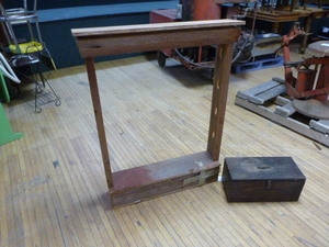 Vintage Gun Rack and Ammo Box