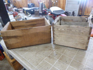 2 Wooden Crates