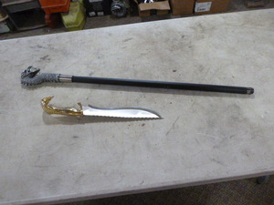 Walking Cane Sword and Cobra Knife