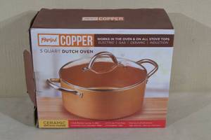 lot 235 image: Parini Copper 5 Quart Dutch Oven
