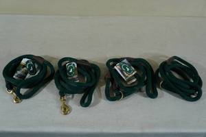 lot 179 image: 4 Mendota Pet Dog Leashes - 2 Slip, 2 Clip