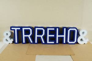 lot 76 image: 3D Sign Letters - 11.25 Tall