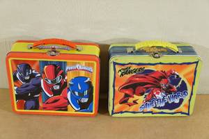 lot 95 image: 2 Metal Power Rangers Lunch Boxes