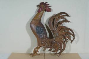 lot 81 image: Large Plasti-Mold Rooster Wall Hanging