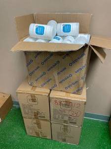 lot 241 image: 96 Canisters of Kleen Freak Hand Sanitizing Wipes