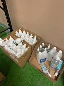 lot 244 image: Assorted Hand Sanitizing Gels and Refills