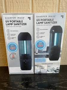 lot 247 image: 2 Sharper Image UV Portable Sanitizer Lamps