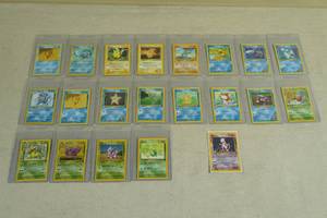 lot 138 image: Early Red Number Pokemon Cards - Mewtwo Holo, 2 Shadowless