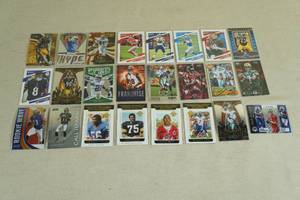 lot 123 image: Football Cards - Mahomes, Herbert, Brady, Dak