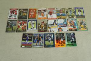 lot 126 image: Football Cards - Jefferson, Higgins, Dillon, Smith, Lamb