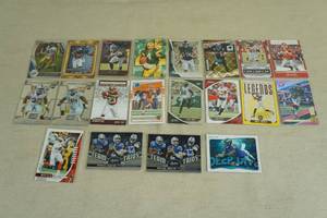 lot 127 image: Football Cards - Lamar Jackson, Luck, Mayfield, Favre, Rodgers