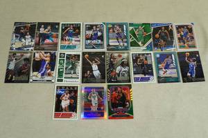 lot 114 image: Basketball Cards - Doncic, Edwards, LaMelo, Curry, Giannis