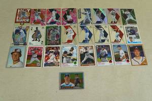 lot 101 image: Baseball Cards - Trout Refractor, Cruz, Ryan, Boggs, Giolito