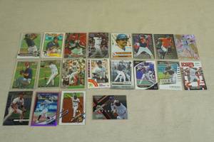 lot 103 image: Baseball Cards - Reggie, Pujols, Acuna, Winfield, Sabathia