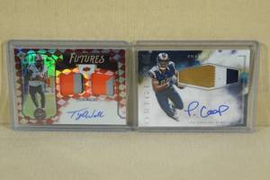 lot 66 image: Football Auto with Multi Color Patch Rookie Cards - Cooper, Wallace