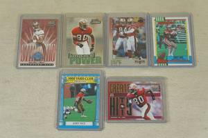 lot 67 image: Jerry Rice Football Cards - Leaf, Topps, Upper Deck