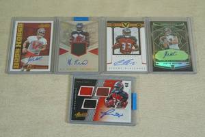 lot 70 image: Buccaneers Insert Cards - Jones, Watson, OJ Howard, McNichols