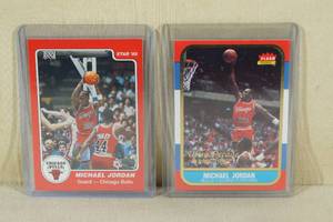 lot 58 image: Michael Jordan REPRINT Rookie Cards