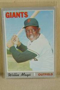 lot 39 image: 1970 Topps Willie Mays #600 Basball Card