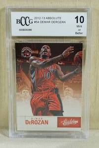lot 53 image: 2012-13 Absolute DeMar DeRozan #54 Card - BCCG 10