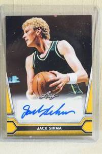 lot 48 image: 2021 Leaf Jack Sikma Auto Card #BA-JS1