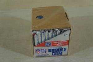lot 12 image: Box of NFL Pro Set Super Bowl Card Packs