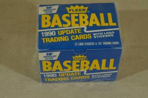 lot 24 image: 1990 Fleer Update Baseball Card Box