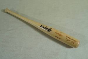 lot 3 image: Wade Boggs Signed Mini Baseball Bat