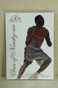 lot 51 image: 1996-97 Flair Showcase Allen Iverson #10 Class of 96 Rookie Card