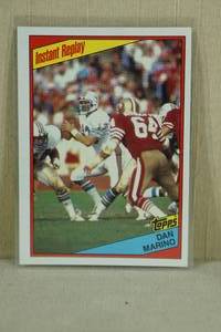 lot 29 image: 1984 Topps Dan Marino #124 Instant Replay Card