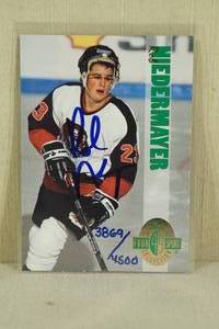 lot 44 image: 1993 Classic Four Sport Rob Niedermayer Signed Rookie Card - 38694500