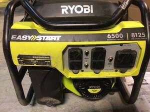 6,500-Watt Gasoline Powered Portable Generator with CO Shutdown Sensor by RYOBI Customer Returns See Pictures
