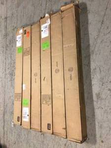 Lot of 6 58 in. x 5-12 in. x 48 in. Rustic Weathered Grey Pine Solid Wood Wall Paneling by HARDWOOD REFLECTIONS Customer Returns See Pictures