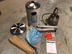 48000 BTU Stainless Steel Patio Heater by Hampton Bay Customer Returns See Pictures