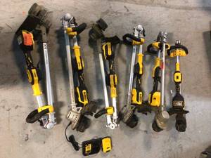Lot of Assorted Dewalt power Trimmers Customer Returns See Pictures