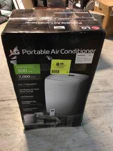 The Home Depot LG Electronics 7000 BTU (DOE) 115-Volt Portable Air Conditioner  Customer Returns See Pictures