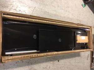 lot 25 image: Ready-to-Assemble 24-Gauge Steel Freestanding Garage Cabinet in Black (36 in. W x 72 in. H x 18 in. D) by Husky Customer Returns see Pictures