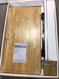 lot 28 image: 46 in. Adjustable Height Work Table by Husky Customer Returns See Pictures