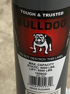 Bulldog A-Frame Trailer Tongue Jack